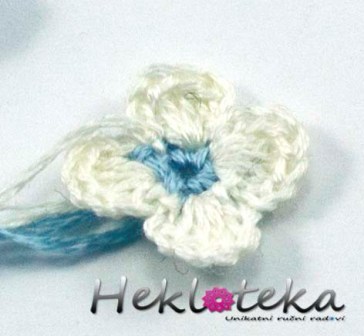 Heklani cvetić - Crocheted flower
