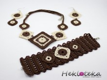 Crochet set chocolate